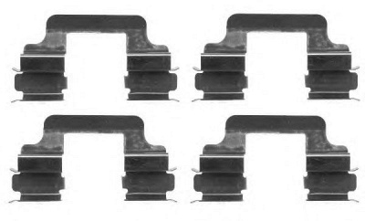 HELLA PAGID 8dz355203081 -  Комплектующие, колодки дискового тормоза